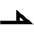 Line End Half Triangle Icon from Outlined Line - Material Pro Set