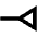 Line End Inverted Triangle Icon from Outlined Line - Material Pro Set