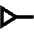 Line Start Inverted Triangle Icon from Outlined Line - Material Pro Set