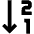 Order Descending Numbers Icon from Outlined Line - Material Pro Set