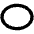 Oval Shape Icon from Outlined Line - Material Pro Set