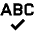 Spell Check Icon from Outlined Line - Material Pro Set