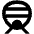Bullet Train Icon from Outlined Line - Material Pro Set