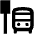 Bus Stop Icon from Outlined Line - Material Pro Set