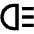 Headlight High Icon from Outlined Line - Material Pro Set