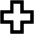 Medical Cross Icon from Outlined Line - Material Pro Set