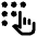 Dialpad Finger Icon from Outlined Line - Material Pro Set