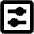 Sliders Square Horizontal Icon from Outlined Line - Material Pro Set
