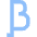 Beta Symbol Icon from Sharp Flat Set