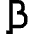 Beta Symbol Icon from Sharp Solid Set