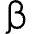 Beta Symbol Icon from Core Line Set