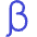Beta Symbol Icon from Core Duo Set