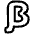 Beta Symbol Icon from Plump Line Set