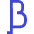 Beta Symbol Icon from Sharp Duo Set