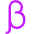 Beta Symbol Icon from Core Neon Set