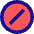 Division Slash Circle Icon from Sharp Pop Set