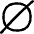 Empty Set Math Symbol Icon from Flex Line Set