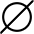 Empty Set Math Symbol Icon from Ultimate Regular Set