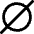 Empty Set Math Symbol Icon from Ultimate Bold Set