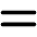 Equal Sign Icon from Flex Solid Set