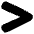 Greater Than Sign Icon from Plump Solid Set