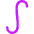 Integral Math Symbol Icon from Flex Neon Set