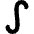Integral Math Symbol Icon from Flex Remix Set