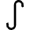 Integral Math Symbol Icon from Core Line Set