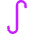 Integral Math Symbol Icon from Core Neon Set