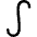 Integral Math Symbol Icon from Flex Line Set