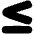 Less Than Equal Symbol Icon from Plump Solid Set