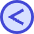 Less Than Sign Circle Icon from Sharp Duo Set