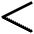 Less Than Symbol Icon from Ultimate Bold Set