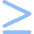 More Than Equal Symbol Icon from Core Flat Set
