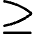 More Than Equal Symbol Icon from Flex Line Set