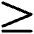 More Than Equal Symbol Icon from Ultimate Bold Set