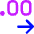 Number Decimal Increase Icon from Core Neon Set