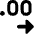 Number Decimal Increase Icon from Core Remix Set
