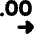 Number Decimal Increase Icon from Flex Solid Set