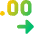 Number Decimal Increase Icon from Core Gradient Set