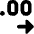 Number Decimal Increase Icon from Core Solid Set
