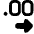 Number Decimal Increase Icon from Plump Solid Set
