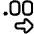 Number Decimal Increase Icon from Plump Line Set