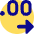 Number Decimal Increase Icon from Core Pop Set