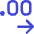 Number Decimal Increase Icon from Core Duo Set