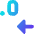 Number Decimal Reduce Icon from Core Gradient Set