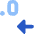 Number Decimal Reduce Icon from Core Flat Set