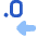 Number Decimal Reduce Icon from Plump Flat Set