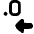 Number Decimal Reduce Icon from Plump Solid Set