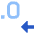 Number Decimal Reduce Icon from Sharp Flat Set